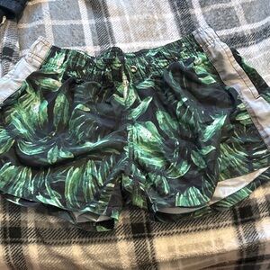 Bench Tropical Print Beach Shorts